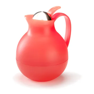 Glass-Lined Vacuum Jug / Red 1 LT