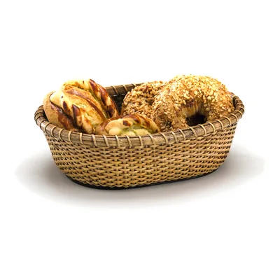 Rattan Basket 19 x 26 x H: 7,5 cm