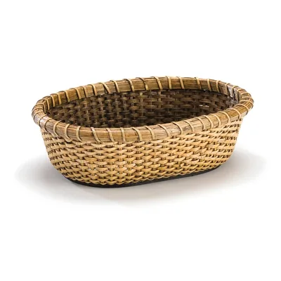 Rattan Basket 16 x 22 x H: 7 cm
