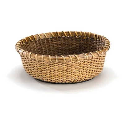 Rattan Basket Ø 22 x H: 7,5 cm