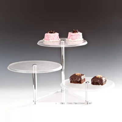 Polycarbonate Display Stand Ø 30 x H: 15, 25, 35 cm