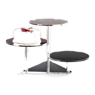 Aynalı Teşhir Standı Ø 29 X H: 11, 23, 35 cm