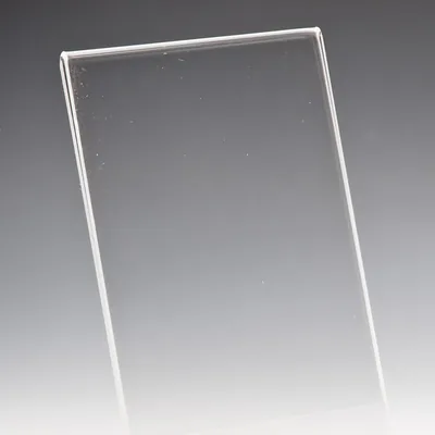حامل بطاقة اسم أكريليك 15 x H: 23 cm