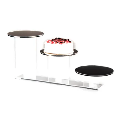 Aynalı Teşhir Standı Ø 25 X H: 10, 20, 30 cm