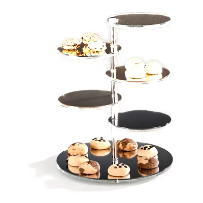 Mirrored Display Stand / Adjustable Ø 28 x H: 40 cm