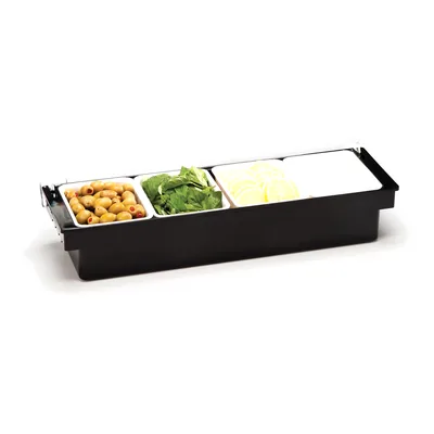 Bar Container with Polycarbonate Cover 50 x 16 x H: 9,5 cm