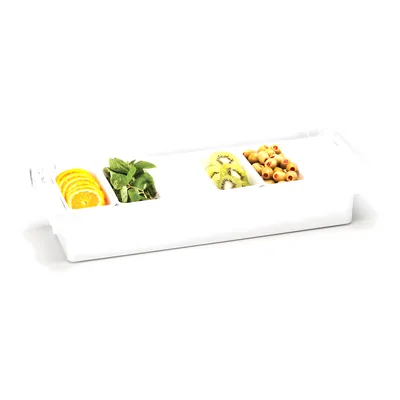 Bar Container with Polycarbonate Cover 50 x 16 x H: 9,5 cm