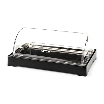 Polikarbonat Rolltop Kapaklı Soğutuculu Teşhir / Büyük 57 x 37 cm
