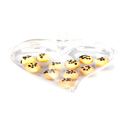 Acrylic Food Container / Heart 40 X 40 x H: 13 cm