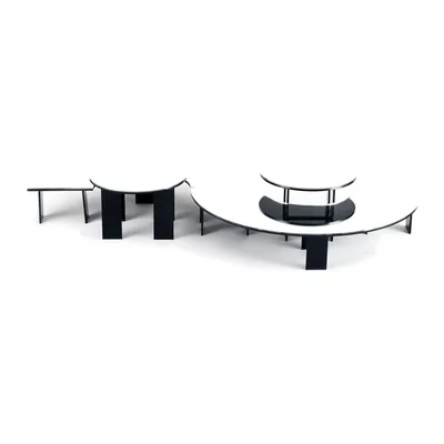 Mirrored Display Stand / 4 Pieces