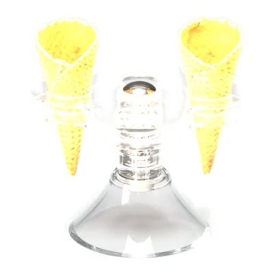 Akrilik Dondurma Servis Standı 13,5 X 13,5 x H: 11,5 cm