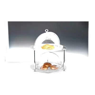 Polikarbonat Fanuslu Teşhir Standı / Küçük 38 x 39 x H: 44 cm