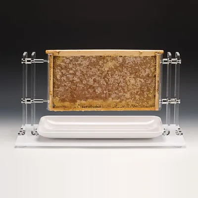 Acrylic Honeycomb Stand 67 x 24 x H: 35 cm