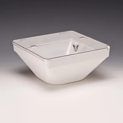 Polycarbonate Bowl with Lid 26 x 26 x H: 12 cm