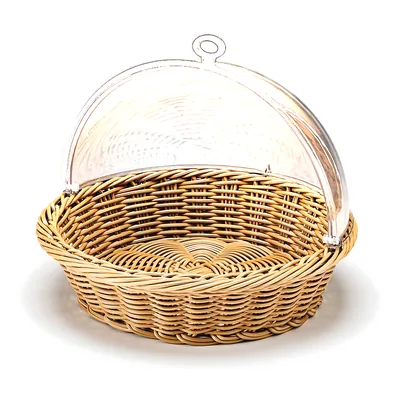 Basket with Polycarbonate Roll-Top Lid Ø 41 x H: 11 cm