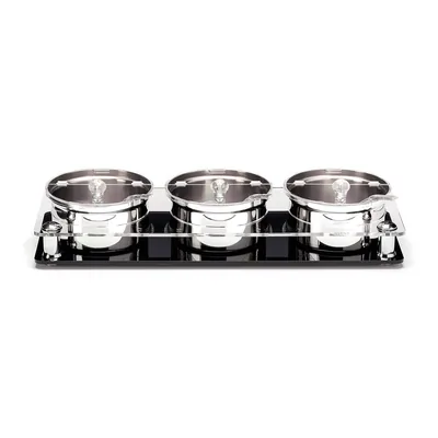 Çelik Kaseli Polikarbonat Kapaklı Sosluk Reçellik Standı 17,5 x 49 x H: 8,5 cm