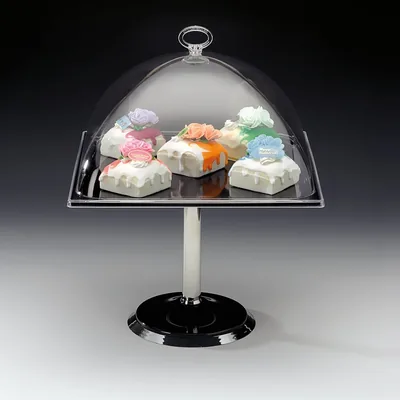 قبة عرض بقاعدة ميلامين وغطاء بولي كربونات 30 x H: 37 cm