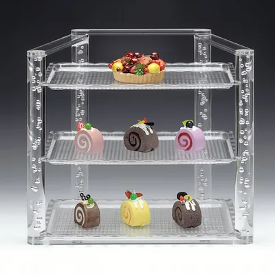 Polikarbonat Tepsili Teşhir Standı 49 x 31 x H: 42 cm