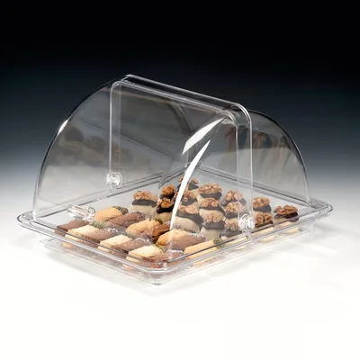 Full Polycarbonate Food Container GN 1/2 28 x 34 x H: 21 cm