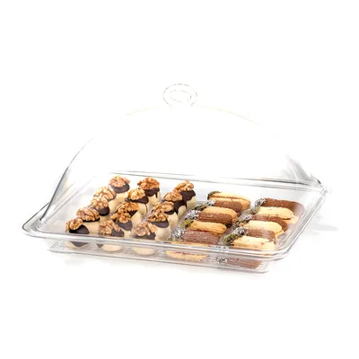 Container with Polycarbonate Tray and Acrylic Cover GN 1/2 28 X 34 x H: 17 cm