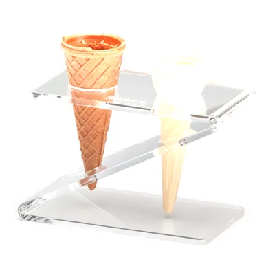 Akrilik Dondurma Servis Standı 8 x 14 x H: 9,5 cm