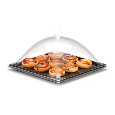 Container with Melamine Base and Acrylic Cover 25 x 25 x H: 15 cm
