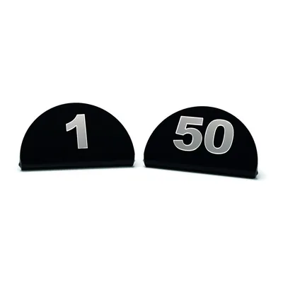 Acrylic Table Numbers 1-50 10 x H: 5 cm