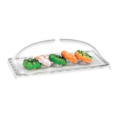 Food Container with Polycarbonate Tray and Acrylic Lid 17,5 x 32,5 x H: 11 cm