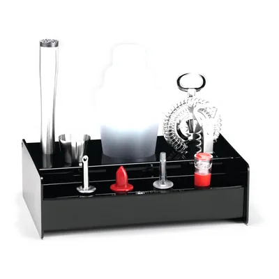 Bar Tool Set with Acrylic Stand 18 x 28 x H: 8,5 cm