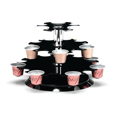 Acrylic Rotating Coffee Capsule Stand 20 x 20 H: 15 cm