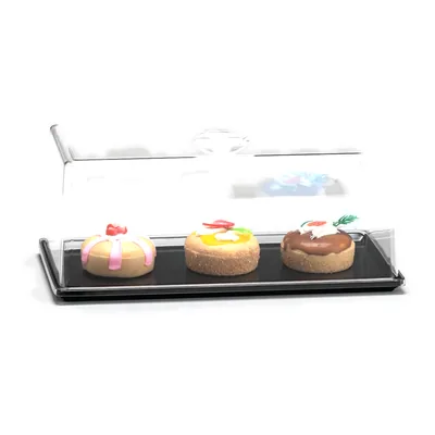 Bell Jar with Melamine Base and Polycarbonate Cover 18 x 35 x H: 14,5 cm
