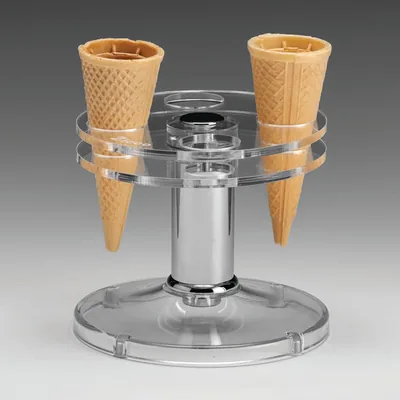 Akrilik Dondurma Servis Standı Ø 14 x H: 12,5 cm