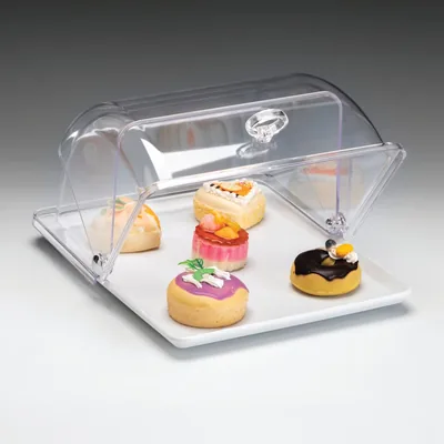 Container with Melamine Base and Polycarbonate Roll-Top Cover GN 1/2 27 x 33 x H: 18 cm