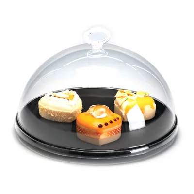 Bell Jar with Melamine Base and Acrylic Cover Ø 26,5 x H: 14 cm