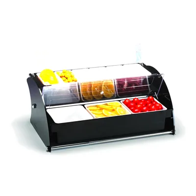 Polycarbonate Double Bar Container with Acrylic Stand 33 x 51 x H: 21 cm