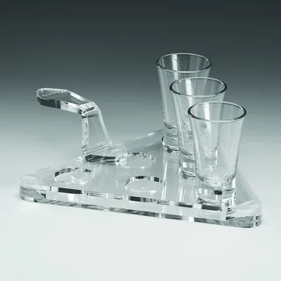 Acrylic Shot Server for 6 22 x 22 cm