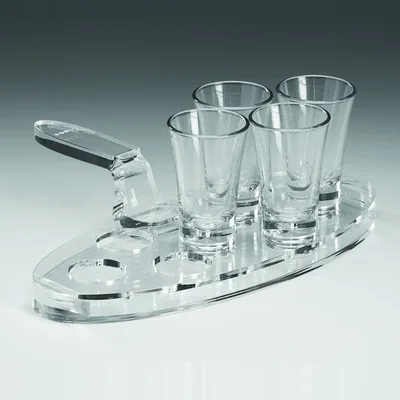 Acrylic Shot Server for 7 11,5 x 26 cm