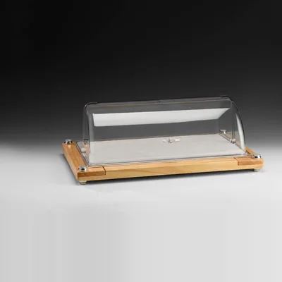 Ahşap Melamin Tepsili Kapaklı Stand GN 1/1 60 x 40 x H: 22 cm