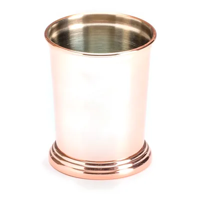 Copper-Plated Steel Bar Condiment Cup Ø 8,5 x H: 10,5 cm