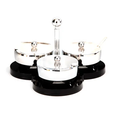 Steel Spice Set with Acrylic Stand (304)