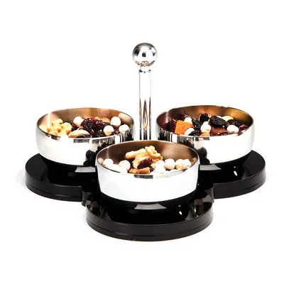 Steel Snack Bowls with Acrylic Stand (304)