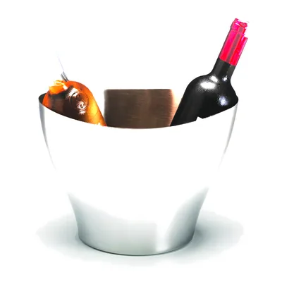 Steel Bottle Bucket 21 x 27,5 x H: 20 cm