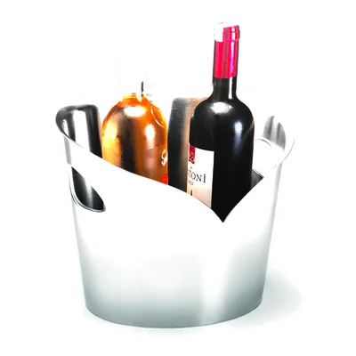 Steel Bottle Bucket 20 x 28,5 x H: 22 cm