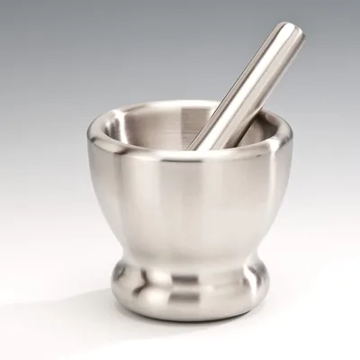 Steel Mortar Ø 12,5 x H: 11,5 cm