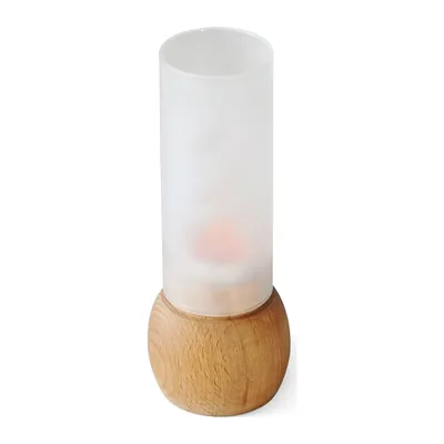 Wooden Sphere Candlestick Ø5 cm x H17 cm