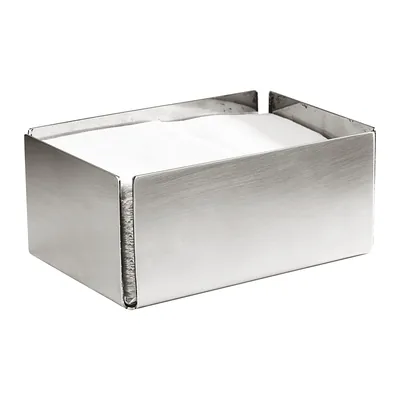 موزع مناديل فولاذي 9.5 x 14 x H6 سم