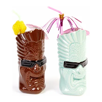 Ceramic Tiki Cocktail Mug 440 cc