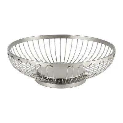 Stainless Steel Oval Bread Basket 20 x 15 x 6.5 cm