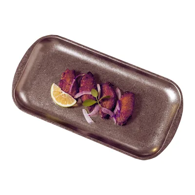 Retro Buffet Serving Plate Copper 37 x 20 x 1.5 cm