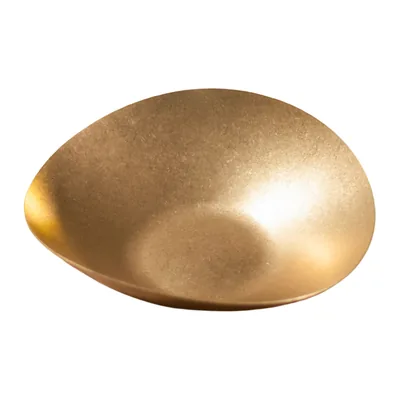 Retro Buffet Serving Plate Gold 21.4 x 19 x 6 cm